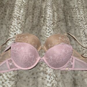 Jessica Simpson lacy floral bras- set of 2
